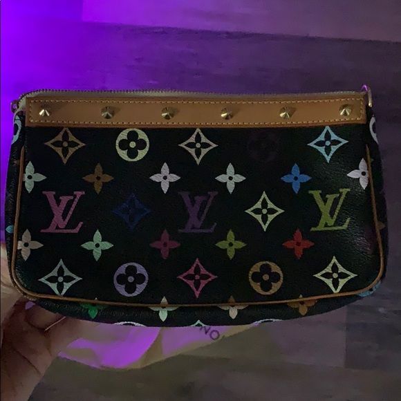 RARE Louis Vuitton Multicolor Pouchette!🤍🤍 - Picture 5 of 6